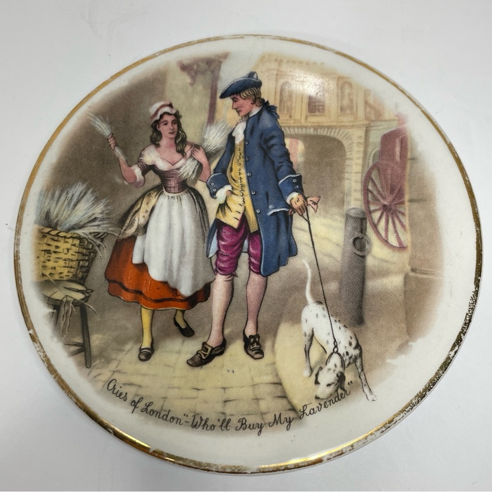 Myott England Collector Plate AIRES of LONDON ~ WHO’LL BUY MY LAVENDER Vintage